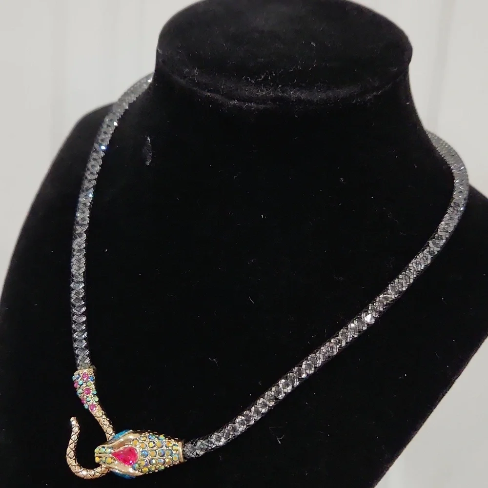 🐍🔹️BETSEY JOHNSON🔹️ Dark Shadows Collection Serpent Snake Choker Necklace